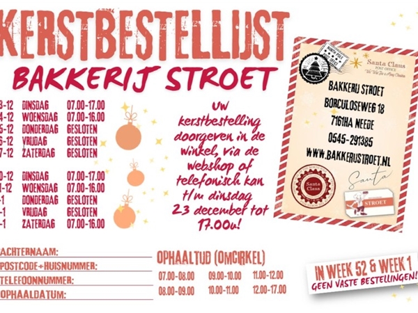 ALLES VAN DE KERSTBESTELLIJST!