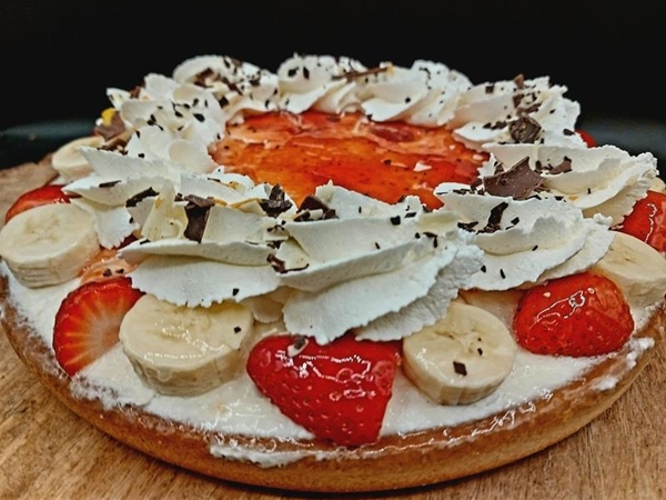 Aardbei Banaan Vlaai